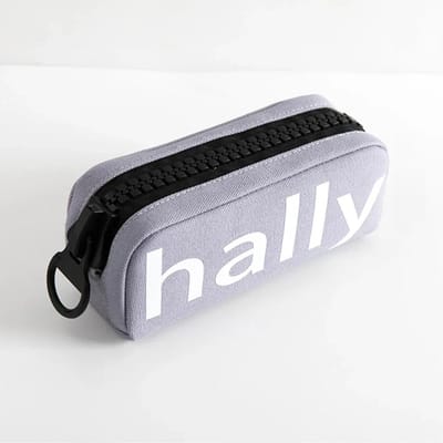 Eenvoudige Canvas Grote Rits Etui Creatieve Grote Capaciteit Duurzame Opbergtas Kawaii Schrijfwaren Schoolkantoorartikelen