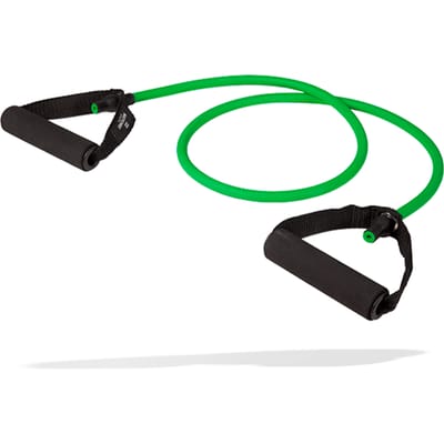 Matchu Sports - Fitness Elastiek met handvat - Fitness - Medium  - Met handvatten - Groen