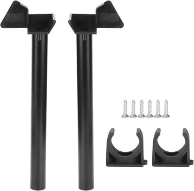 Kasgoot Beugel - Afvoer Set - Waterafvoer Regelen - Eenvoudig Installeren - 24mm Diameter - Zwart