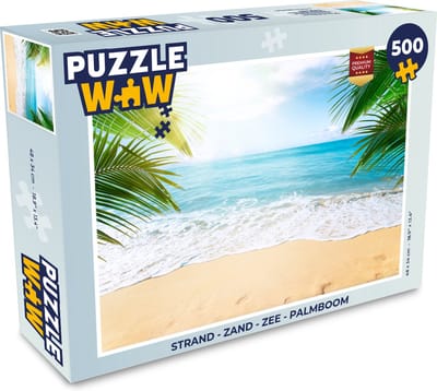 Puzzel Strand - Zand - Zee - Palmboom - Legpuzzel - Puzzel 500 stukjes