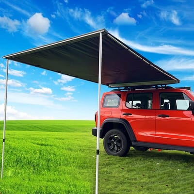 Auto Zijluifel - Voertuig Luifel Tent - Buiten Kamperen - PU5000mm Waterdicht - 2 x 2.5m - Khaki