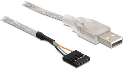 Pin Header USB2.0 - USB-A adapter - 0,70 meter