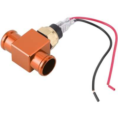 Thermostat Interrupteur de Température d'Eau Capteur de Température pour Ventilateur de Refroidissement de Radiateur pour Moto VTT Véhicule Tout-Terrain Orange orange