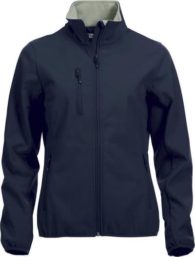 Clique Basic Softshell Jas Dames Donker Navy maat XS