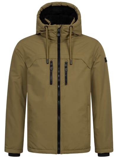 Alessandro Salvarini heren winterjas AS-332 met teddyvoering en capuchon
