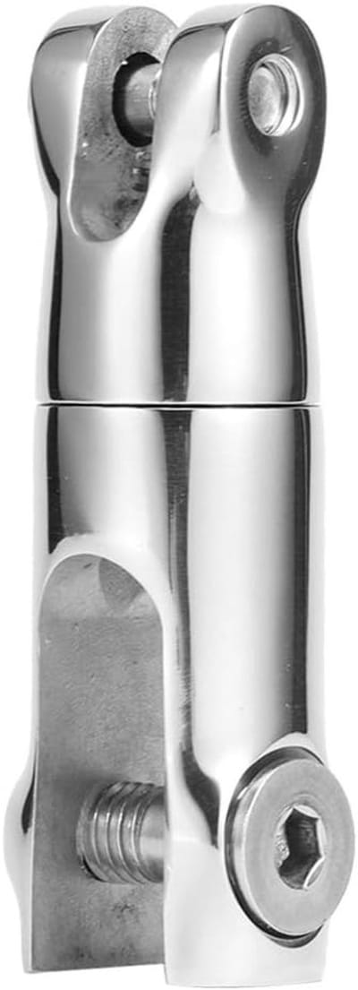 Allecto - Anker Connector - Boot Accessoire - RVS - Bootketting - Draaibaar - Maritieme Kwaliteit - Geschikt voor 6-8mm Ketting - Zilverkleurig