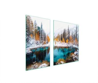 TMK ArtDeko - Serie - Glazen Beschermplaat - 90x52cm - Gehard Glas - Veelkleurig
