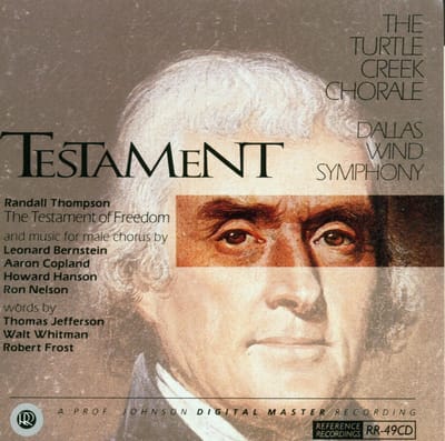 Turtle Creek Chorale, Tim Seelig, Dallas Wind Symphony - Testament - American Music For Male Chorus And Band (CD)