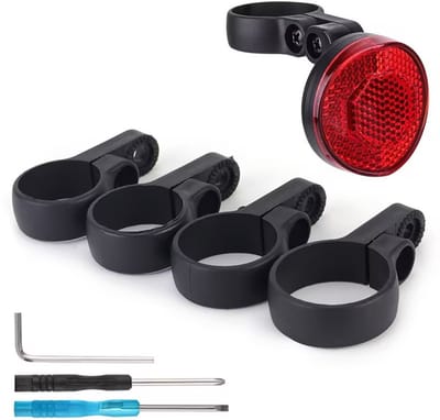 Jumalu Fiets Reflector met Verborgen Houder – Geschikt voor Apple AirTag – Zadelpen Bevestiging – Waterbestendig – Anti-Diefstal Accessoire voor Fiets