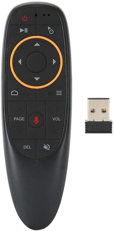 Allecto - Spraakafstandsbediening - Draadloos Toetsenbord - Handig in gebruik - Zwart - Universele Vervanging - Geschikt voor TV-box/PC/Smart TV