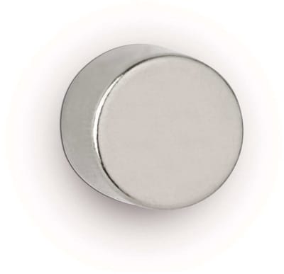 MAUL Magneet Neodymium - rond - zilver - metaal - 10 stuks - Ø 1.2 x 1 cm