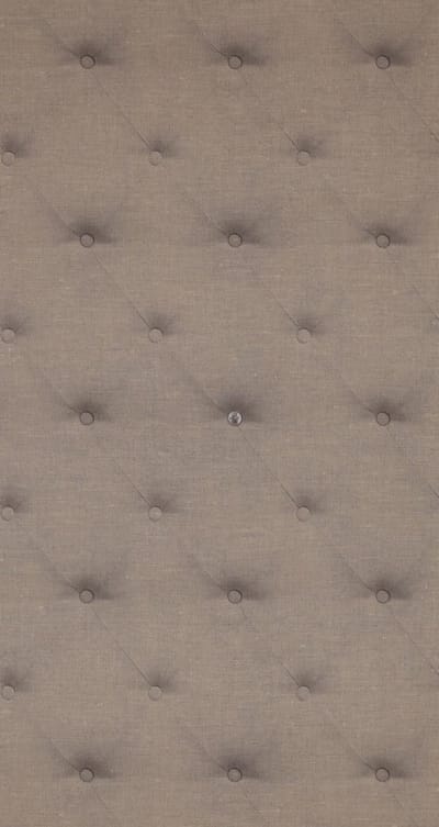 Rivièra Maison R.M Anvers Linen Button - Behang - 1 m x 53 cm - Café Noir