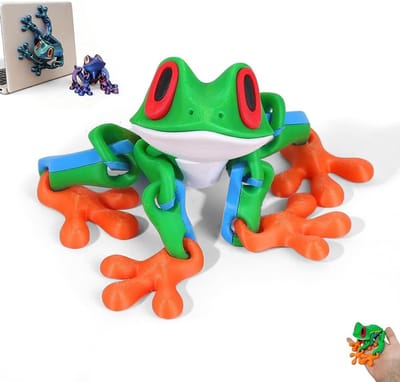 longziming - Koelkastmagneten - 3D Geprinte Kikker Magneet Met Beweegbare Gewrichten - Koelkast Magneet Decoratie Voor Huis En Keuken - 20 cm