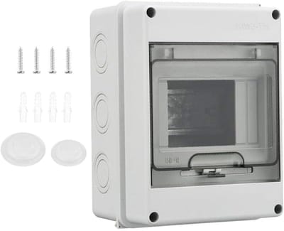 Zekeringkast - Verdeelbox - Elektrische Installatie - IP65 Waterdicht - 110x150x90 mm - Grijs