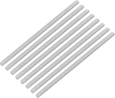 8 stuks draadstangen, M3 x 75 mm roestvrij staal 304 klinknagels stang rechtse schroefdraad M3-0.5 voor montage van meubels en machines