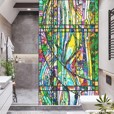 Privacy Raamfolie voor Thuis - Decoratieve Zonwering en Warmteregulatie (70 x 180 cm)