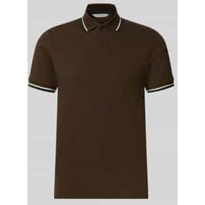 slim fit poloshirt van katoenmix model 'ATLAS'