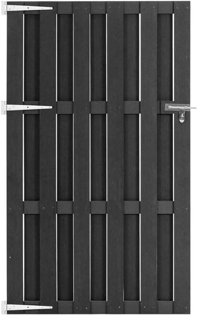 Tuinpoort - Buitenpoort Hek - Privacy en Veiligheid - Duurzaam WPC Materiaal - 100 x 180 cm - Grijs