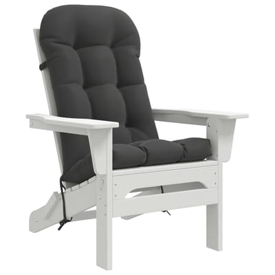 vidaXL - Zon - Ligzitzak - Kussen - PUTTEN - 100% - Polyester - Antraciet