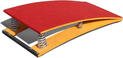 KEuLen Springplank voor gymnastiek, springplank voor beginners met stalen veer en springmat, geschikt voor thuis en op school