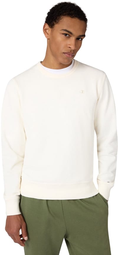 Champion Sweater Heren Crewneck Sweatshirt Beige - Maat L
