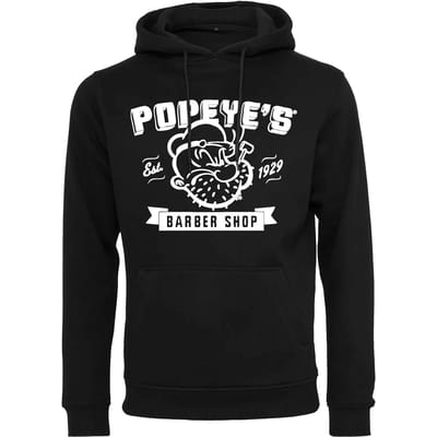 Merchcode Popeye - Popeye Barber Shop Hoodie/trui - S - Zwart