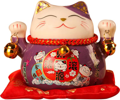 Cuhostki - 1 Stuk - Geluksbrenger - Chinees Style - Spaarpot - Rood - Voor Volwassenen En Kleine Kinderen - 4.5 Inch - Cadeau - Spaarfunctie