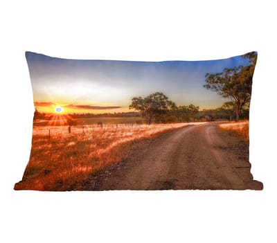 Sierkussens - Kussentjes Woonkamer - 50x30 cm - Zon - Gras - Boom - Natuur
