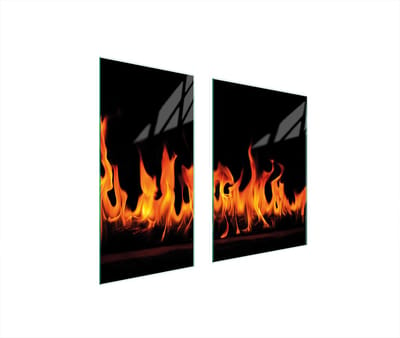 TMK ArtDeko - 75x52 cm - Glazen Beschermplaat - Gehard Glas - Voor Alle Soorten Kookplaten