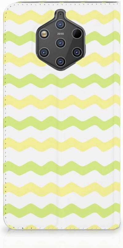 Nokia 9 PureView Hoesje met Magneet Waves Yellow