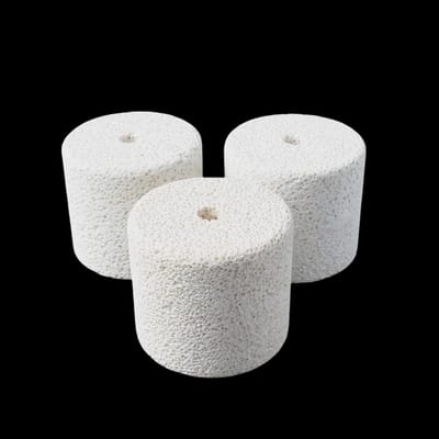 Isolatiestopper Keramisch - Hoge temperatuur plug - Warmte isoleren - Bestand tot 1750°C - 67x100 x 67mm - Wit