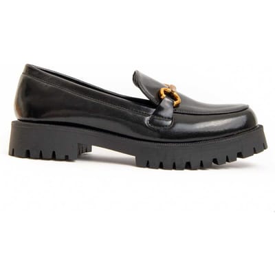 Montevita platform mocassin Macca3 In zwart