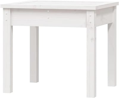Houten Tuinbank - Parkbank Buiten - Ontspannen in de tuin - Massief dennenhout - 50x44x45 cm - Wit