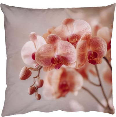 Sierkussens - Kussentjes Woonkamer - 50x50 cm - Orchidee - Bloemen - Roze - Bloemblaadjes