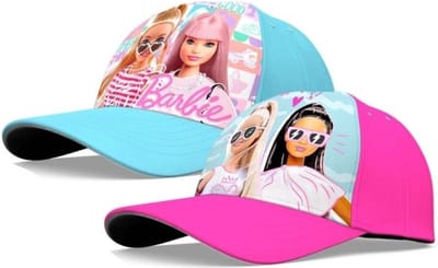 Barbie Polyester Petten - Set van 2 Stuks - Roze & Blauw