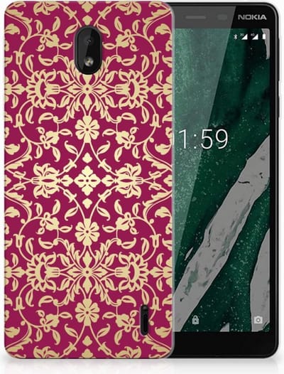 Siliconen Hoesje Nokia 1 Plus Barok Pink