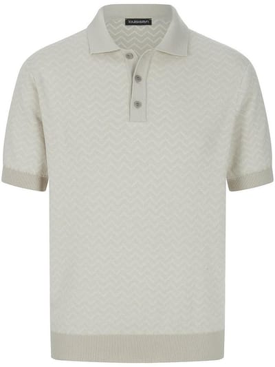 Gebreide polo Van Louis Sayn beige