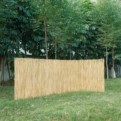 Rietmat Privacy Scherm - Natuurlijke Schutting - Tuin Afschermen - Weerbestendig Duurzaam - 100x300 cm - Naturel