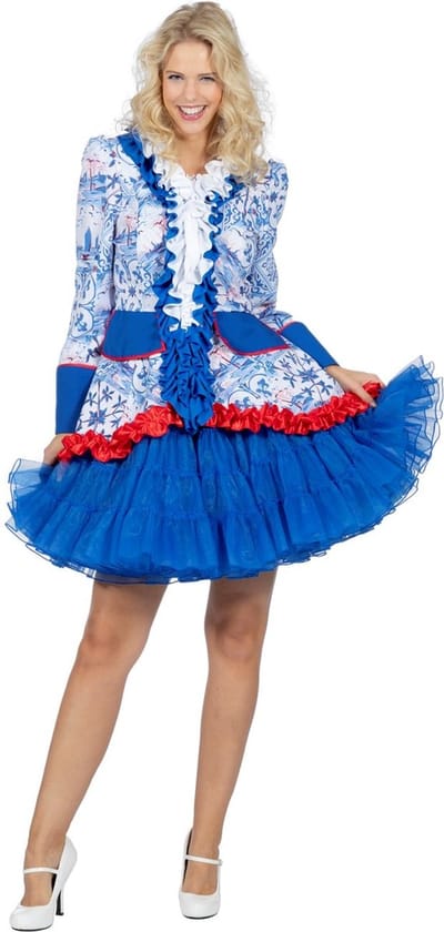 Jas Holland Delftsblauwe Tegels Vrouw