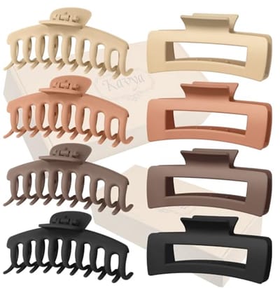 Grote haarspelden voor dik haar - 8 antislip haarklemmen voor perfect haarstyling