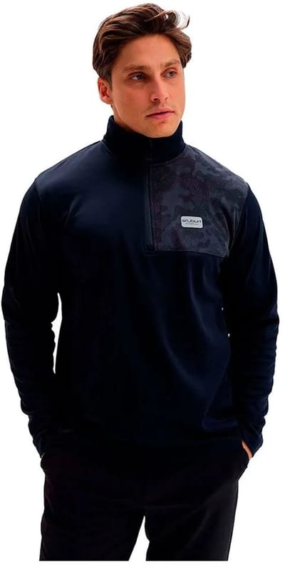 Stuburt Active Tech Half Rits Trui Blauw S Man