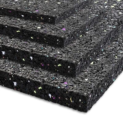 Anti-trillingsmat - Schokabsorberende mat - Machine demping - Scheurvast en antislip - 62.5 x 150 cm - Zwart