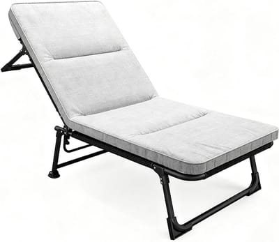 Opvouwbaar Bed - Kampeerbed Veldbed - Buiten Ontspannen - Geen Montage Nodig - 180 kg Draagkracht - Grijs