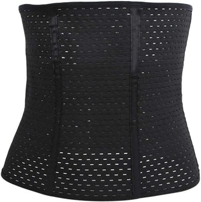 Slankende Taille Trainer voor Vrouwen, Postpartum Afslankriem, Corset voor Sport en Gewichtsverlies, M, Zwart, Ideaal voor Fitness en Ondersteuning