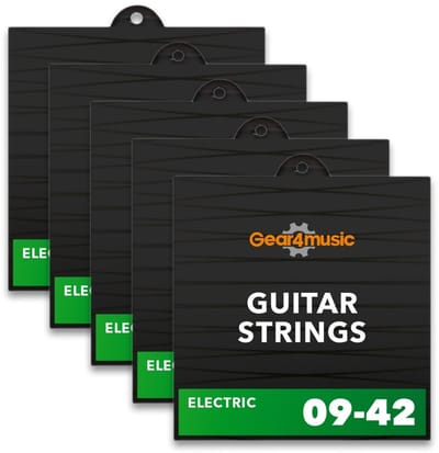 Snaren voor Elektrische Gitaren van Gear4music, 5 Pakjes