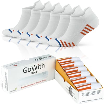 GoWith Bamboe Sneaker Sokken-6 paar-Naadloze Comfort-40-44
