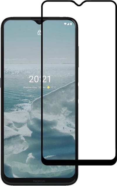 Smartphonica Screenprotector Geschikt voor Nokia G20 - Full Cover Tempered Glass - Gehard glas Geschikt voor Nokia G20 geschikt voor Nokia G20