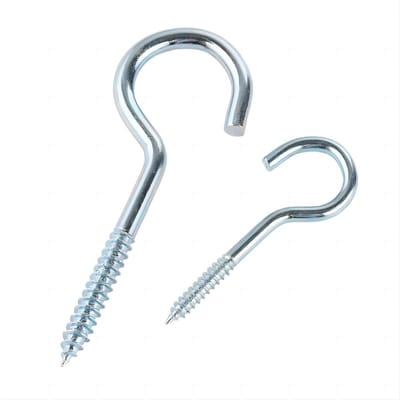Cosensi - Ceiling Hook - 10x Metalen Haak - Duurzaam en Sterk - 50mm - Voor Thuis en Buitengebruik - Verstelbaar en Eenvoudig te Installeren