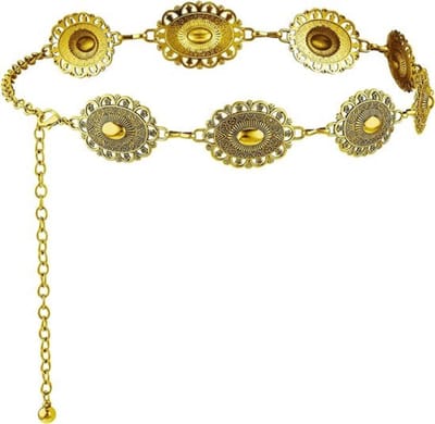 Heupketting voor dames voor countrymuziekconcerten - Verstelbare metalen Concho-riem