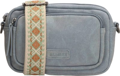 Beagles Malaga Crossbody Schoudertas met Trendy Schouderband - Handig Formaat - Ritsvakken - Lichtblauw